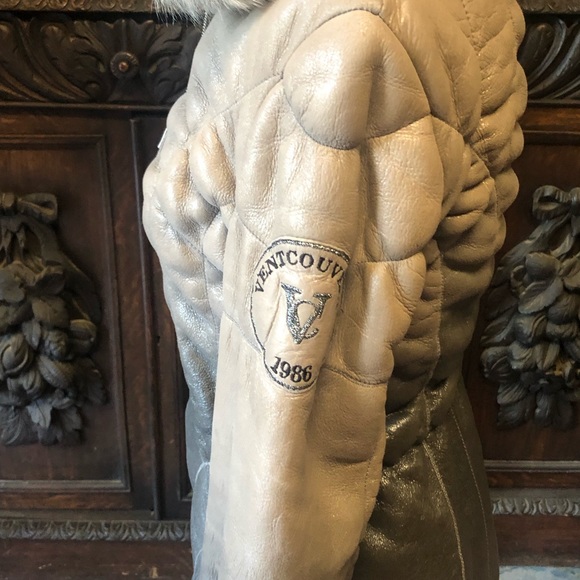 Ventcouvert ombré shearling jacket with hood - Picture 5 of 10